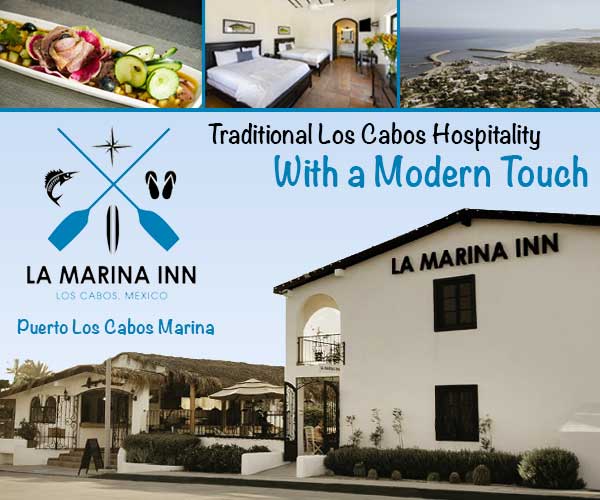 La Marina Hotel and George's Restaurant in San Jose del Cabo on the Puerto Los Cabos Marina