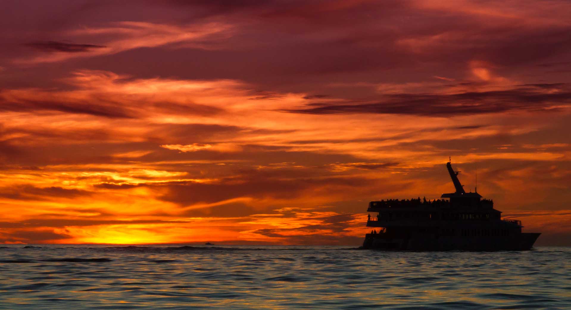 Cabo Rey cruising into another spectacular sunset in Cabo